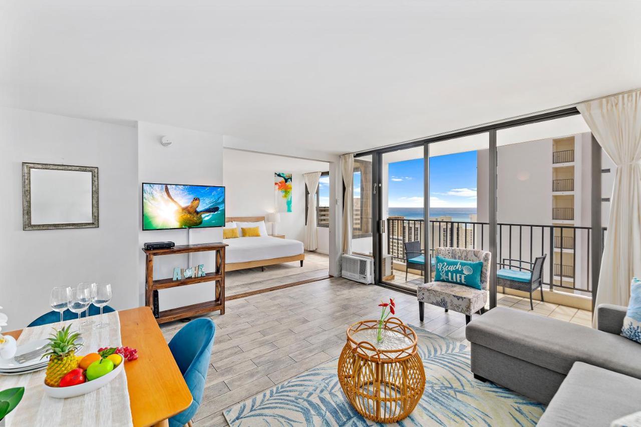 1Br With Great Ocean Views, 1 Block To Waikiki Beach Honolulu Buitenkant foto